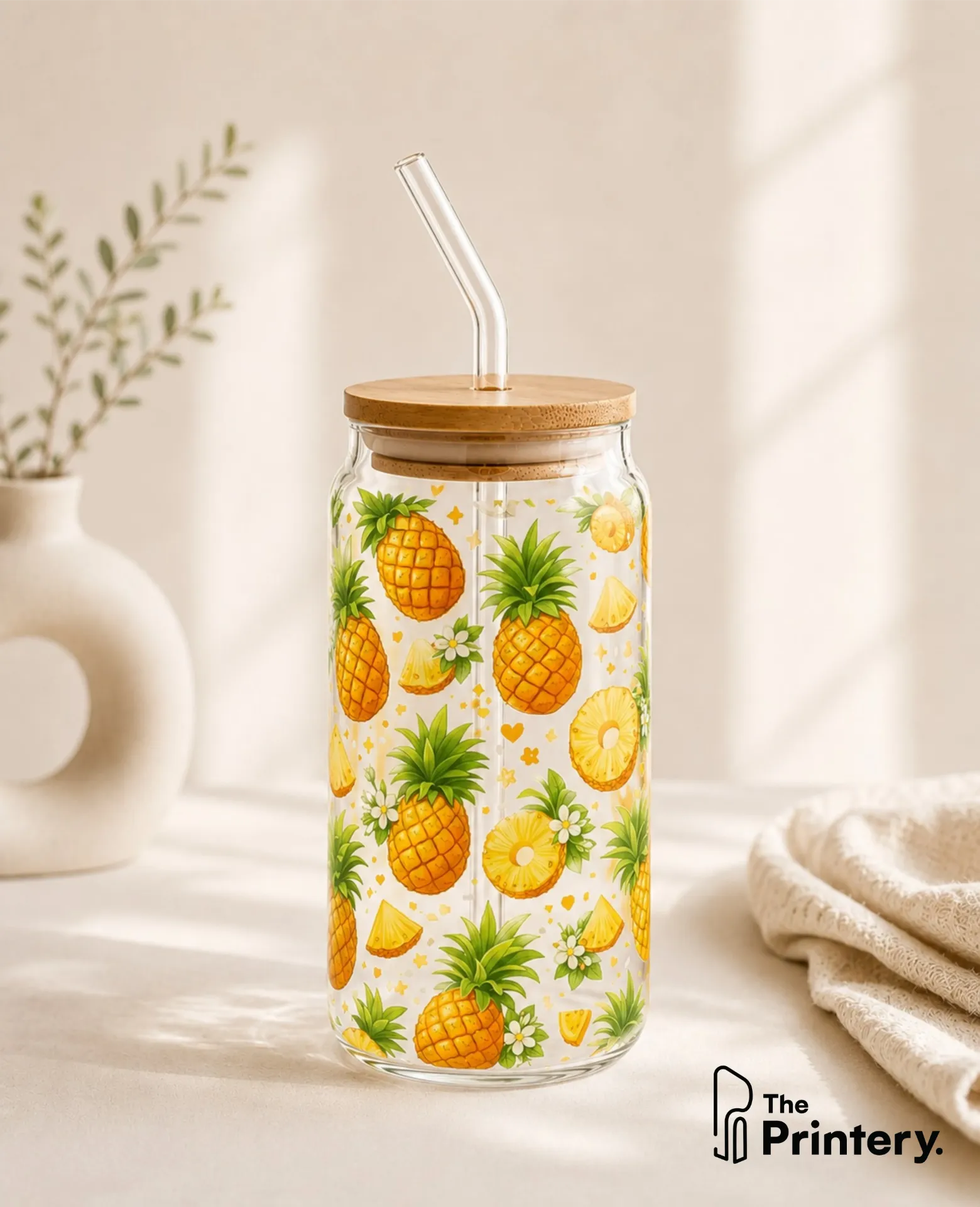 Pineapple Glass Tumbler