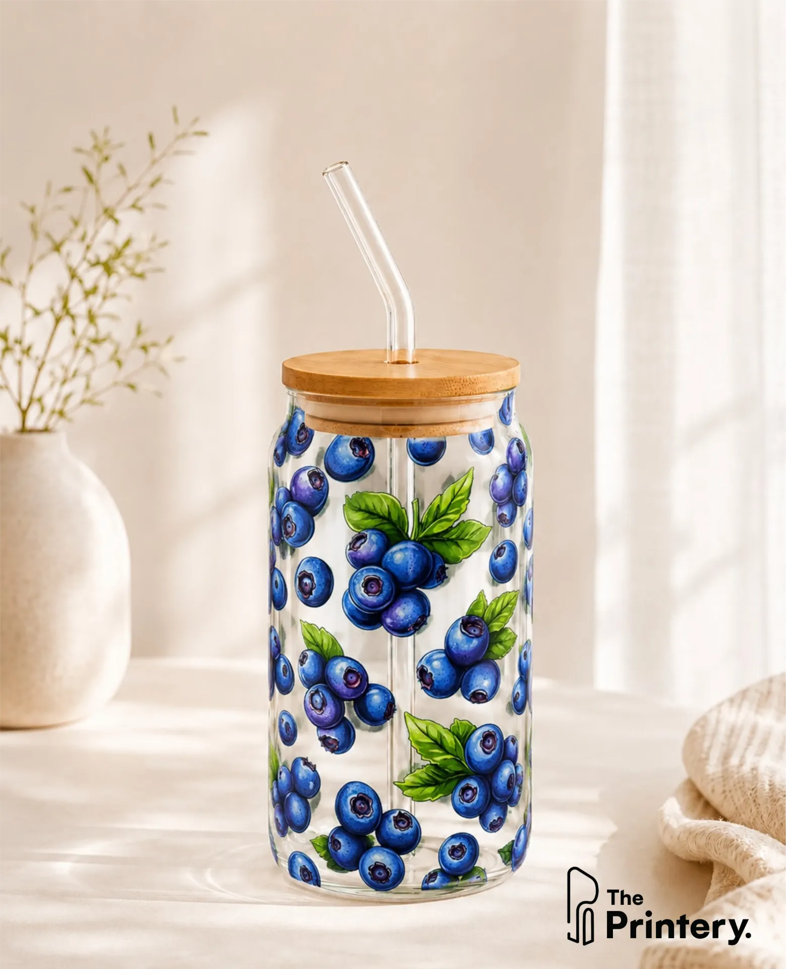 Blueberry Glass Tumbler