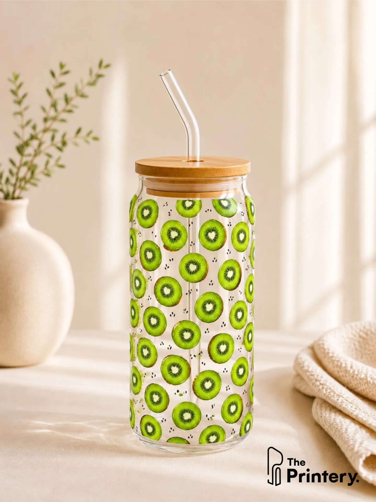 Kiwi Glass Tumbler