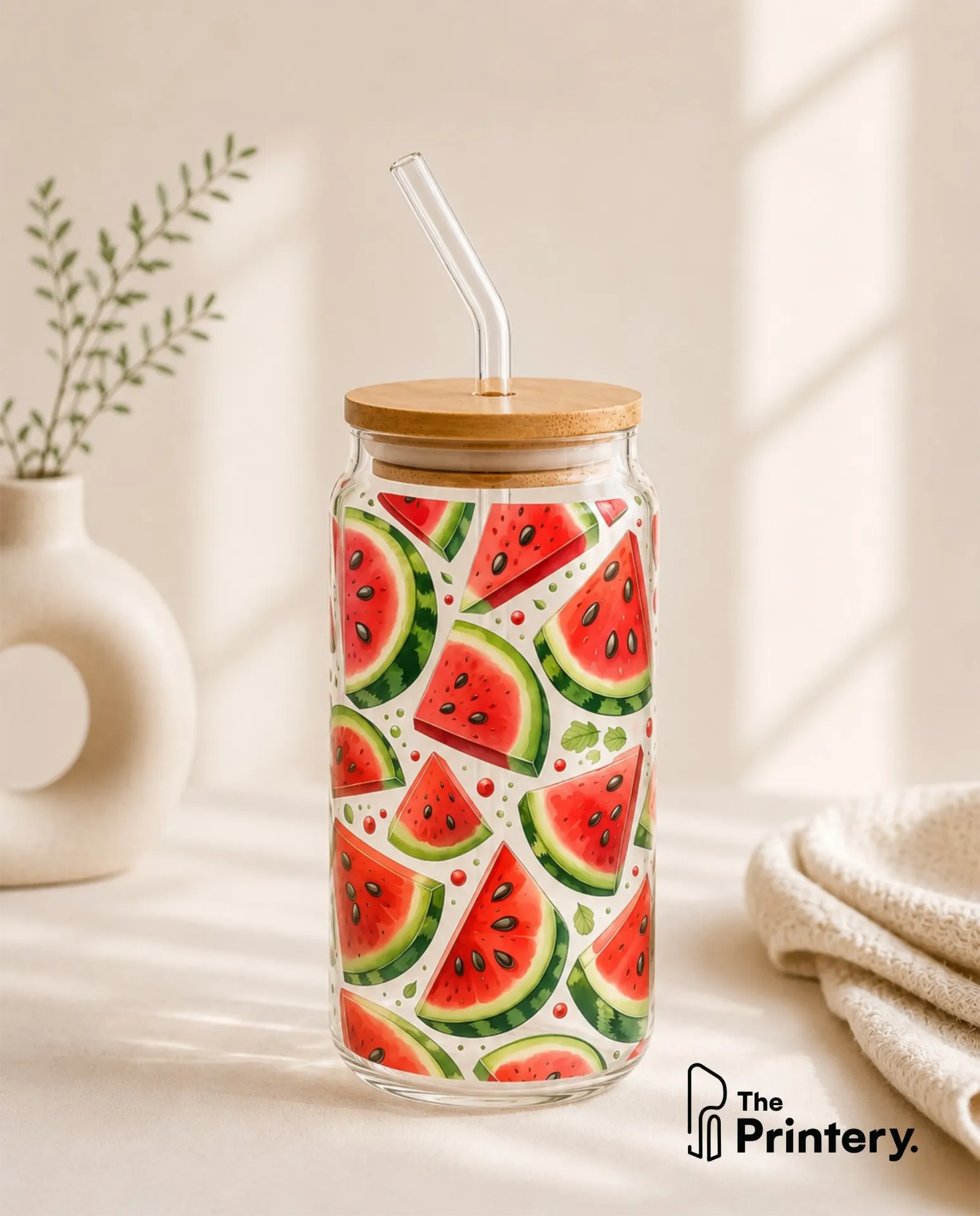 Watermelon Glass Tumbler